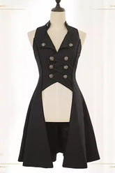 Black The Eternal Moonlit Night Song Sleeveless Vintage Elegant Prince Ouji Lolita Vest Coat